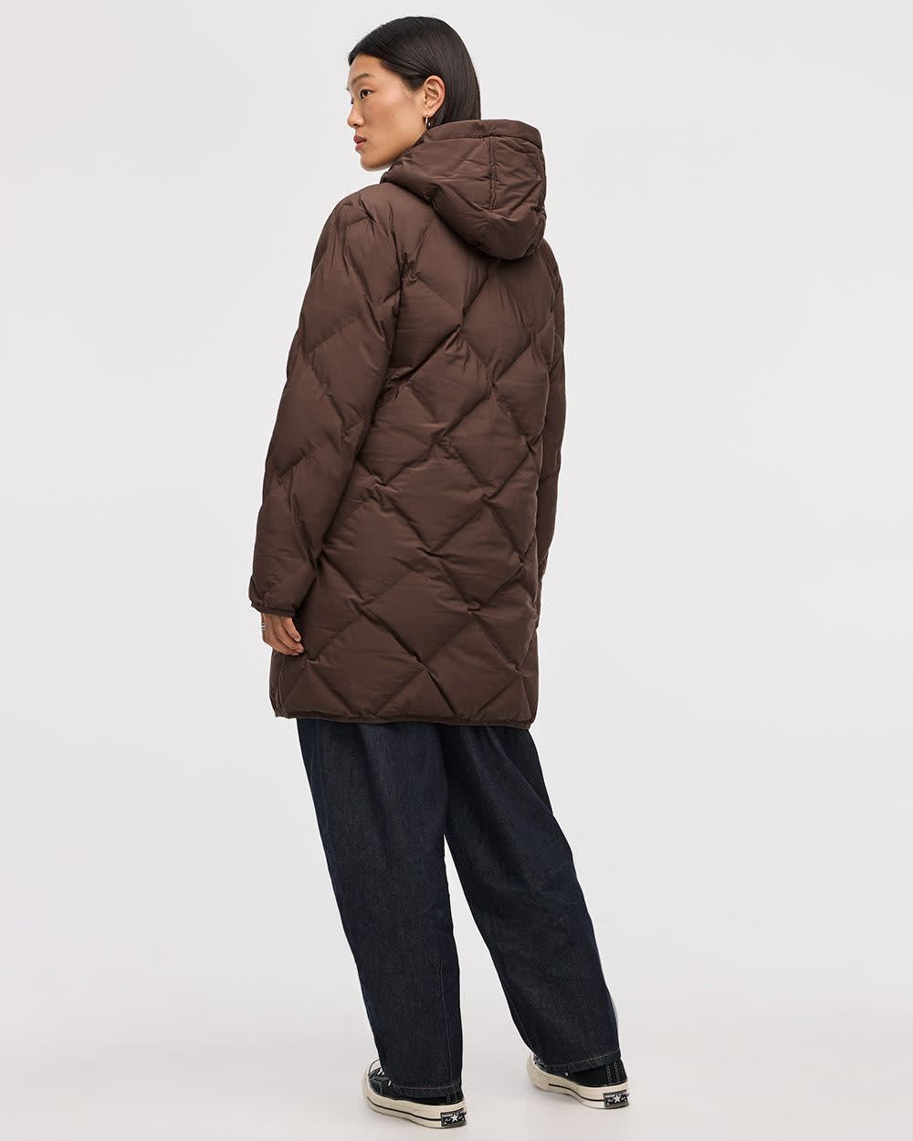 Long Hooded Puffer Jacket - Image 7