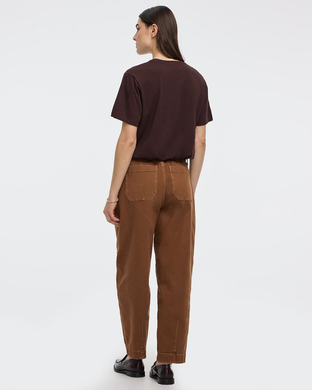 Crew-Neck Tee with Bubble Hem - Image 10