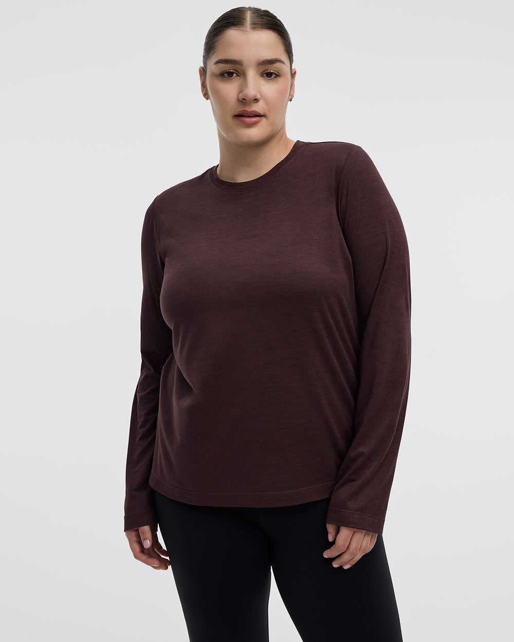Long-Sleeve Crew-Neck T-Shirt - DRY-LUX (R) Hyba Essentials - Image 23