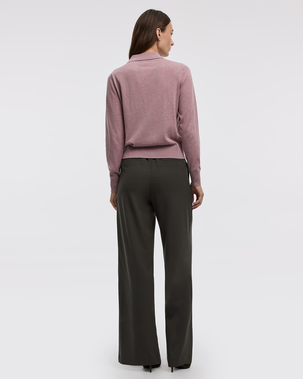Long-Sleeve Wool-Blend Polo - Image 6