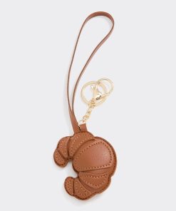 Faux Leather Croissant Bag Charm