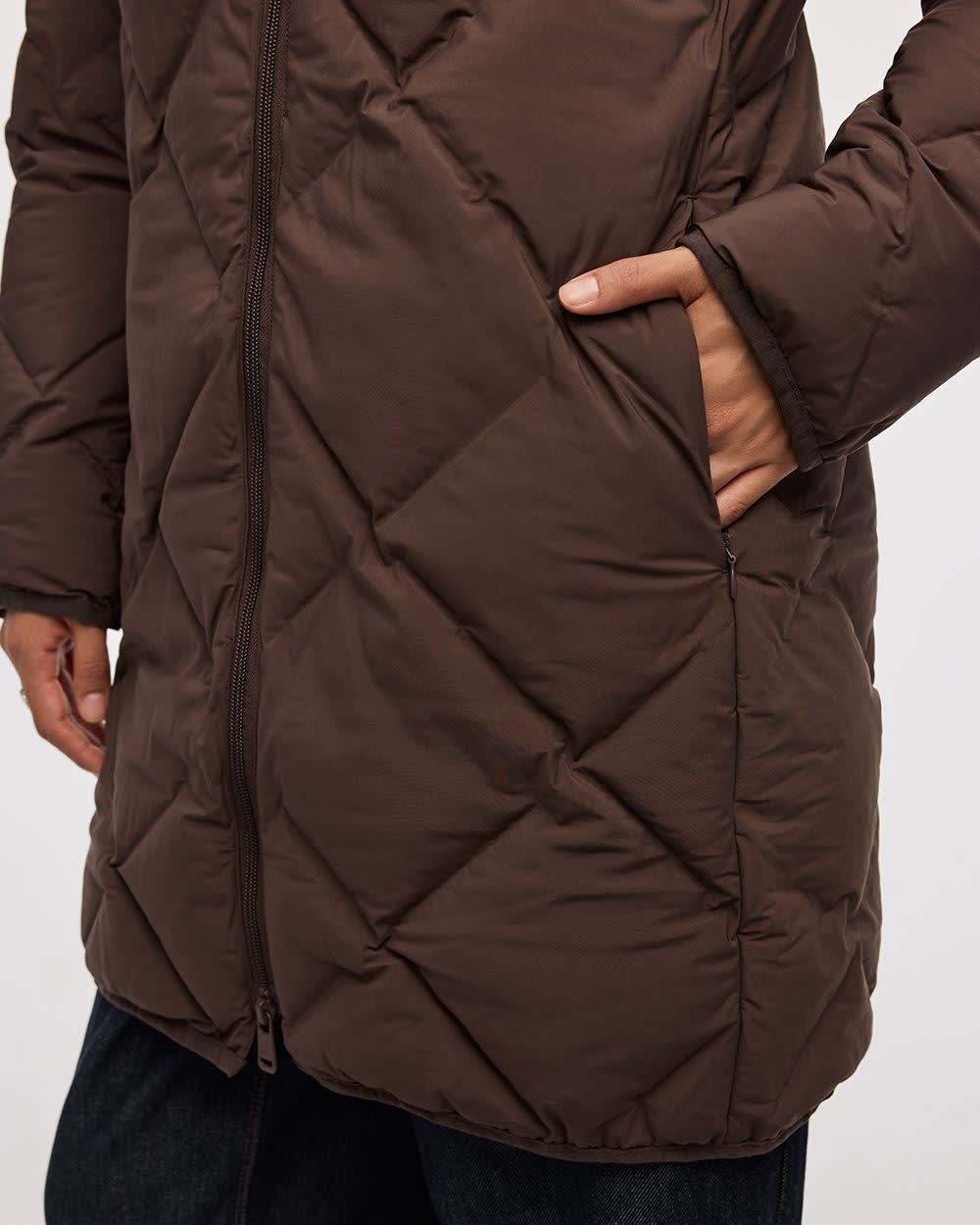 Long Hooded Puffer Jacket - Image 8