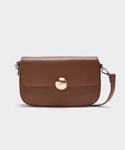 Faux Leather Crossbody Bag