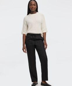 Straight-Leg Pintuck Pant