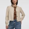 Cropped Faux Leather Jacket