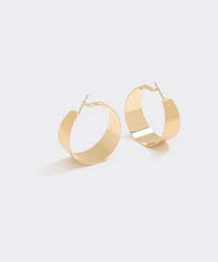 Wide Brush-Finish Hoops