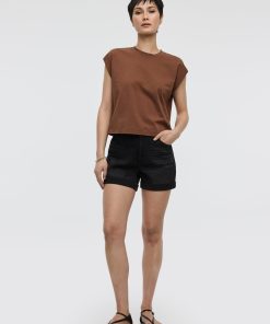 Wide-Leg High-Rise Cropped Jean