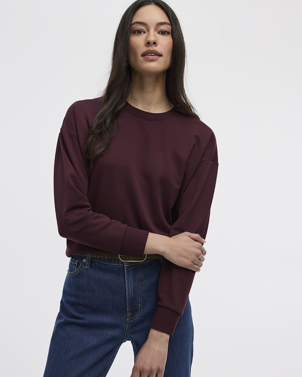 Long-Sleeve Crew-Neck Sweatshirt - R Essentials - Image 41