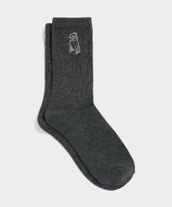 Crew Socks with Pug at Hem