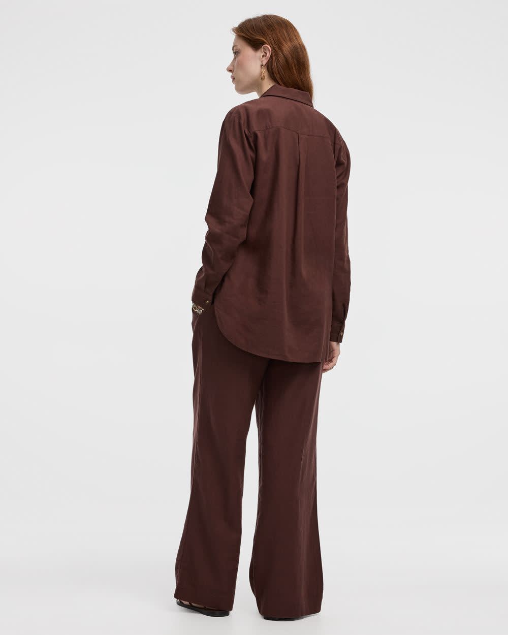 Long-Sleeve Linen-Blend Shirt - Image 6