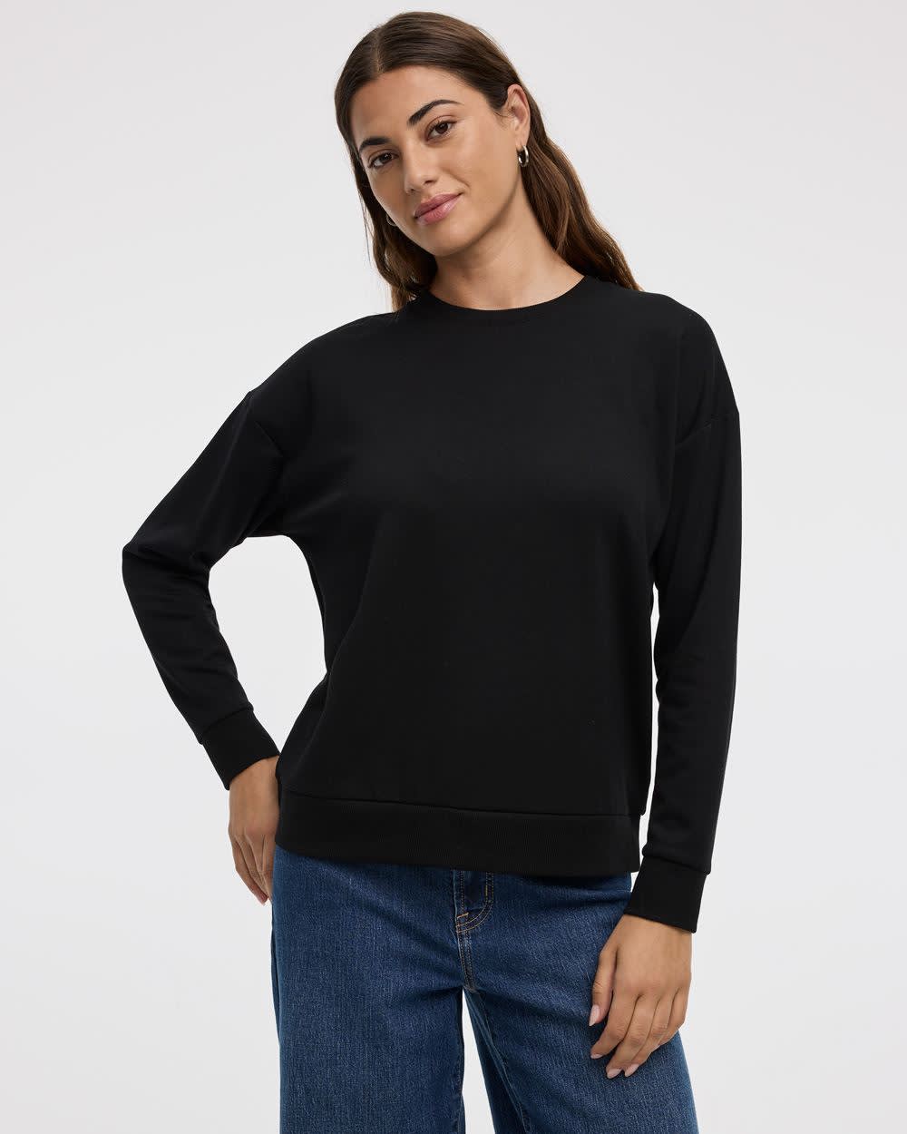 Long-Sleeve Crew-Neck Sweatshirt - R Essentials - Image 3