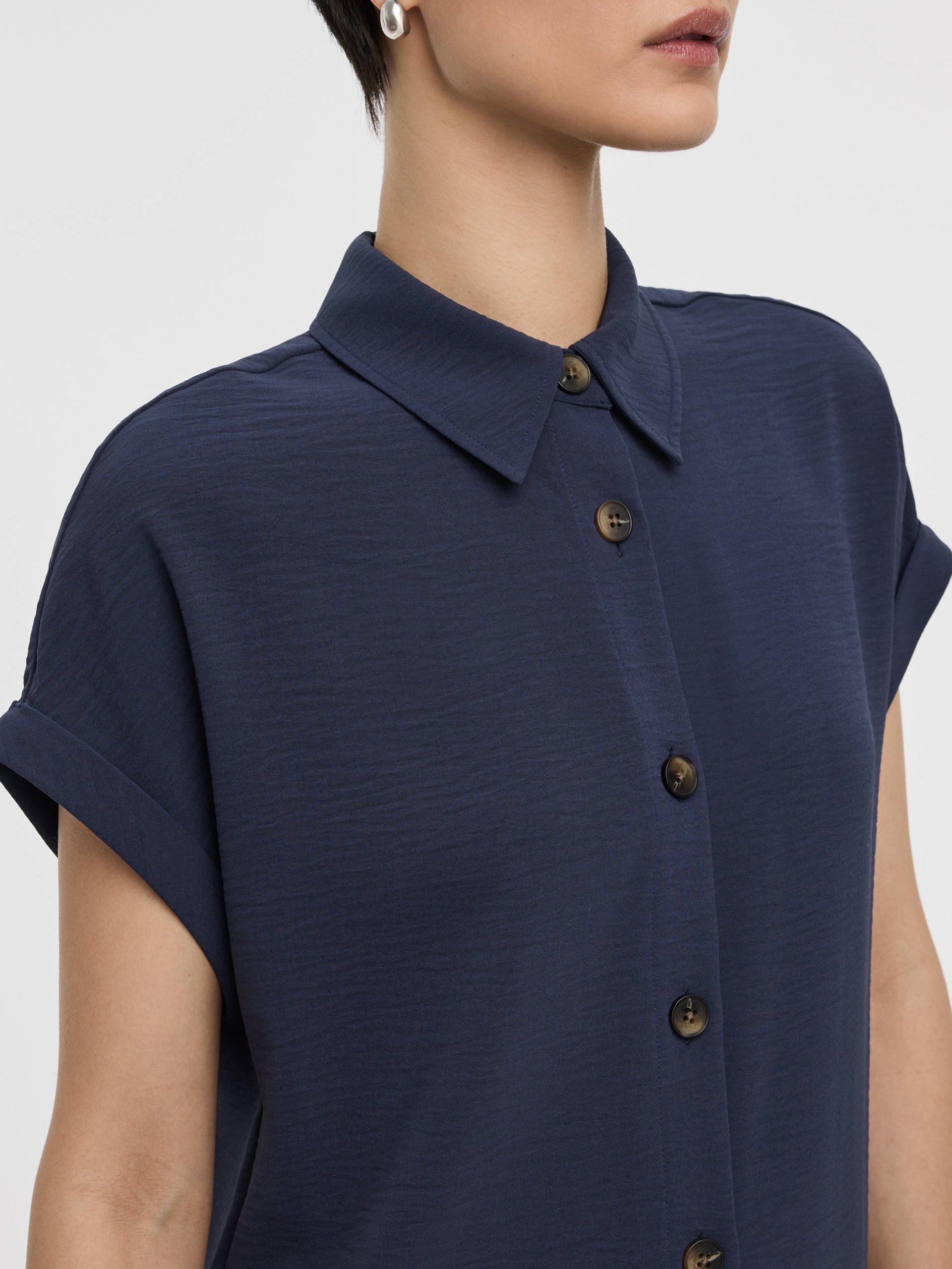 Short-Sleeve Shirt Dress - Image 10