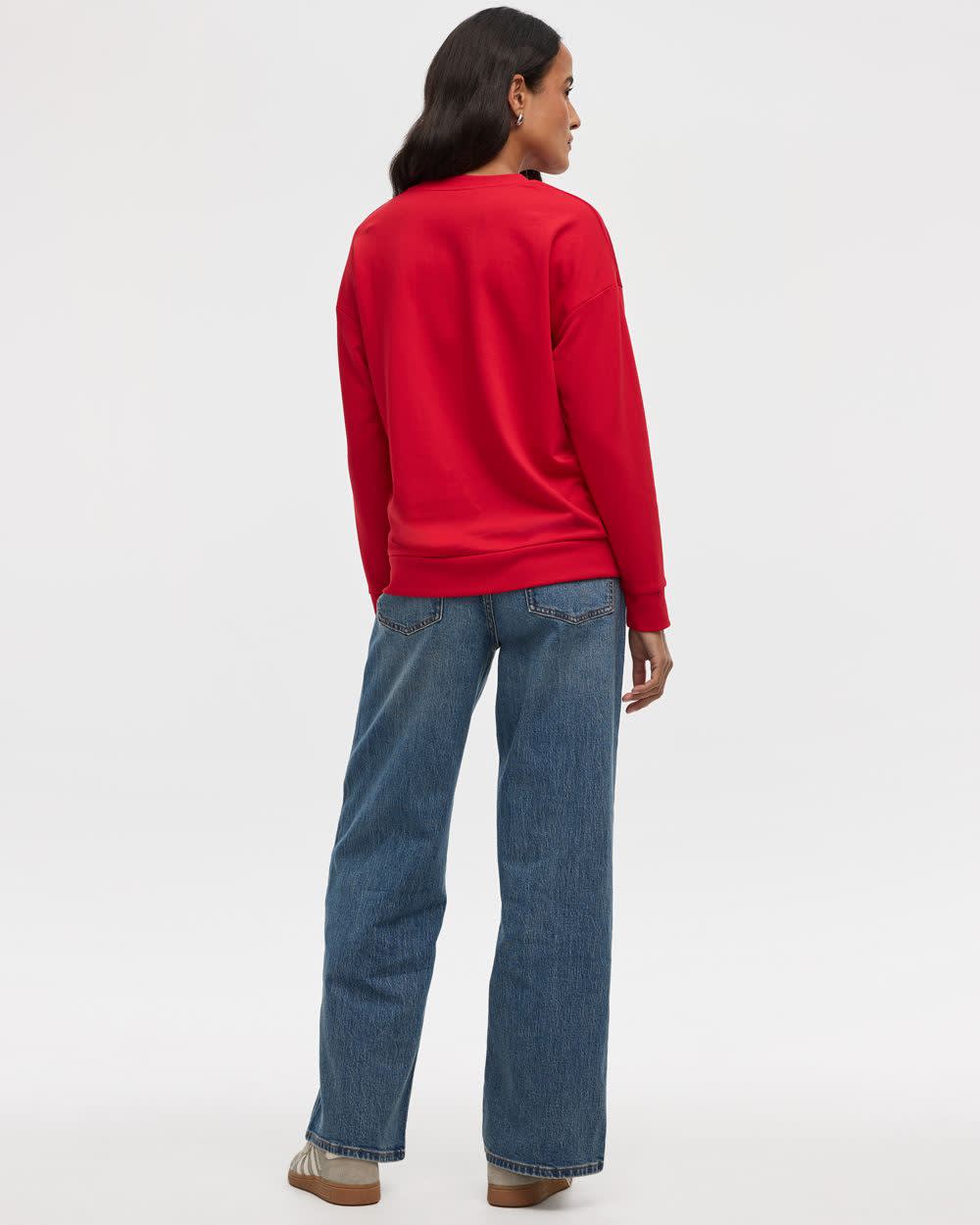 Long-Sleeve Crew-Neck Sweatshirt - R Essentials - Image 30
