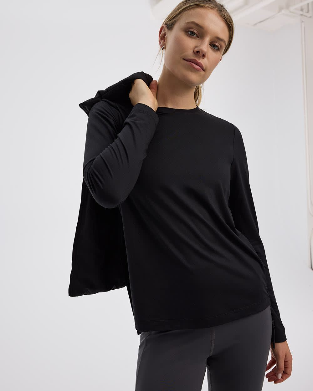 Long-Sleeve Crew-Neck T-Shirt - DRY-LUX (R) Hyba Essentials - Image 3