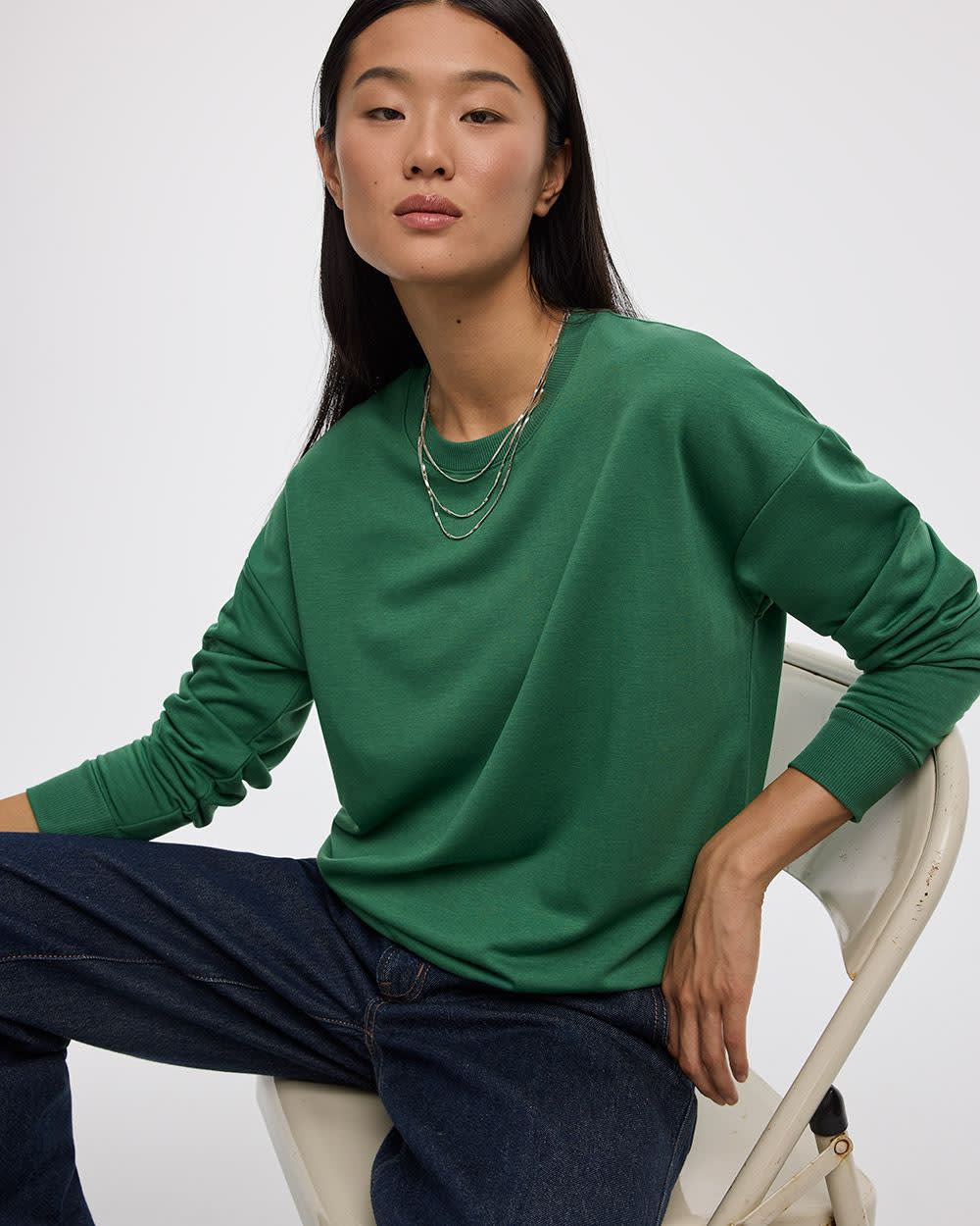Long-Sleeve Crew-Neck Sweatshirt - R Essentials - Image 21