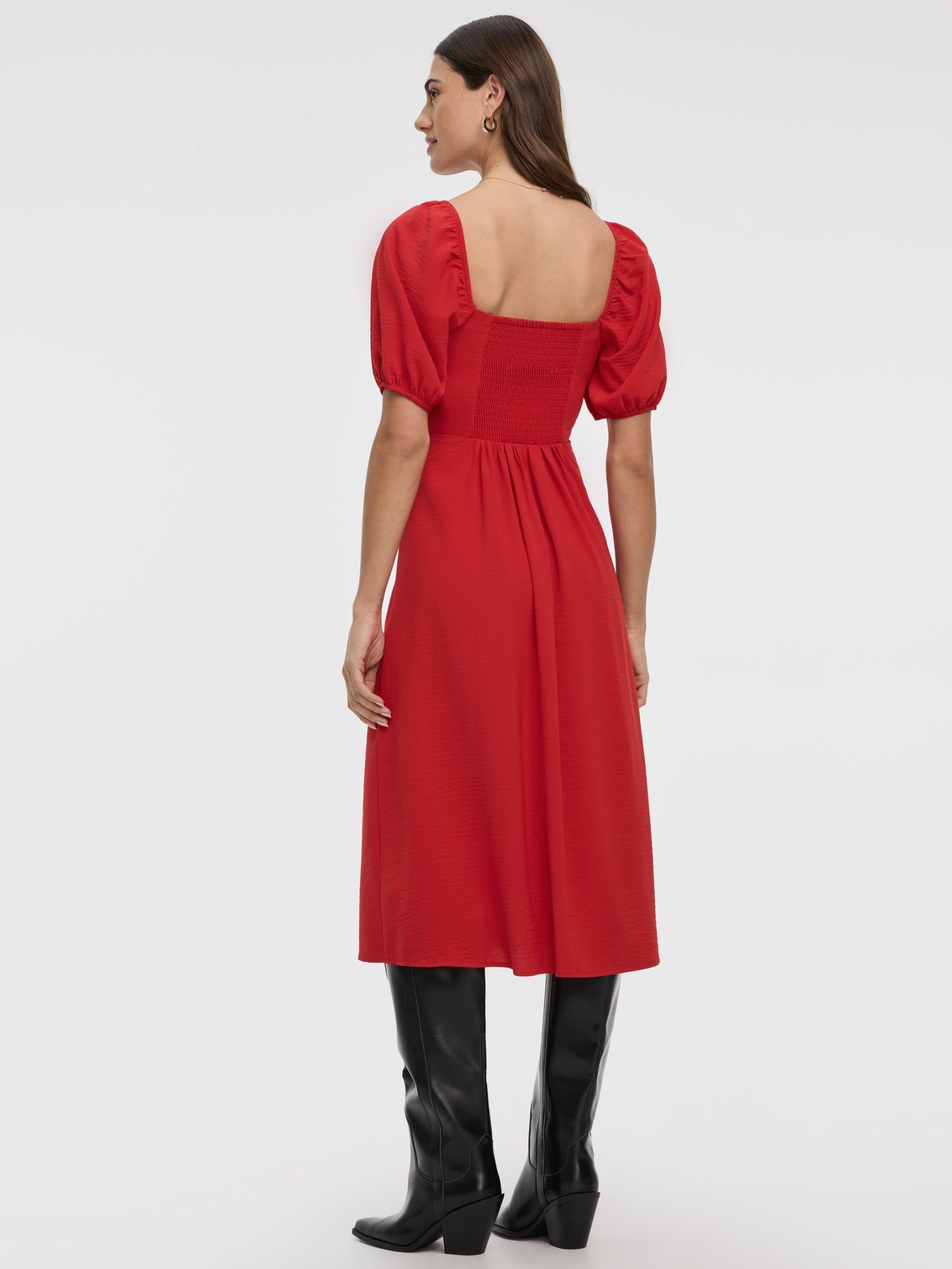 Maxi Dress with Bubble Sleeves - Image 3