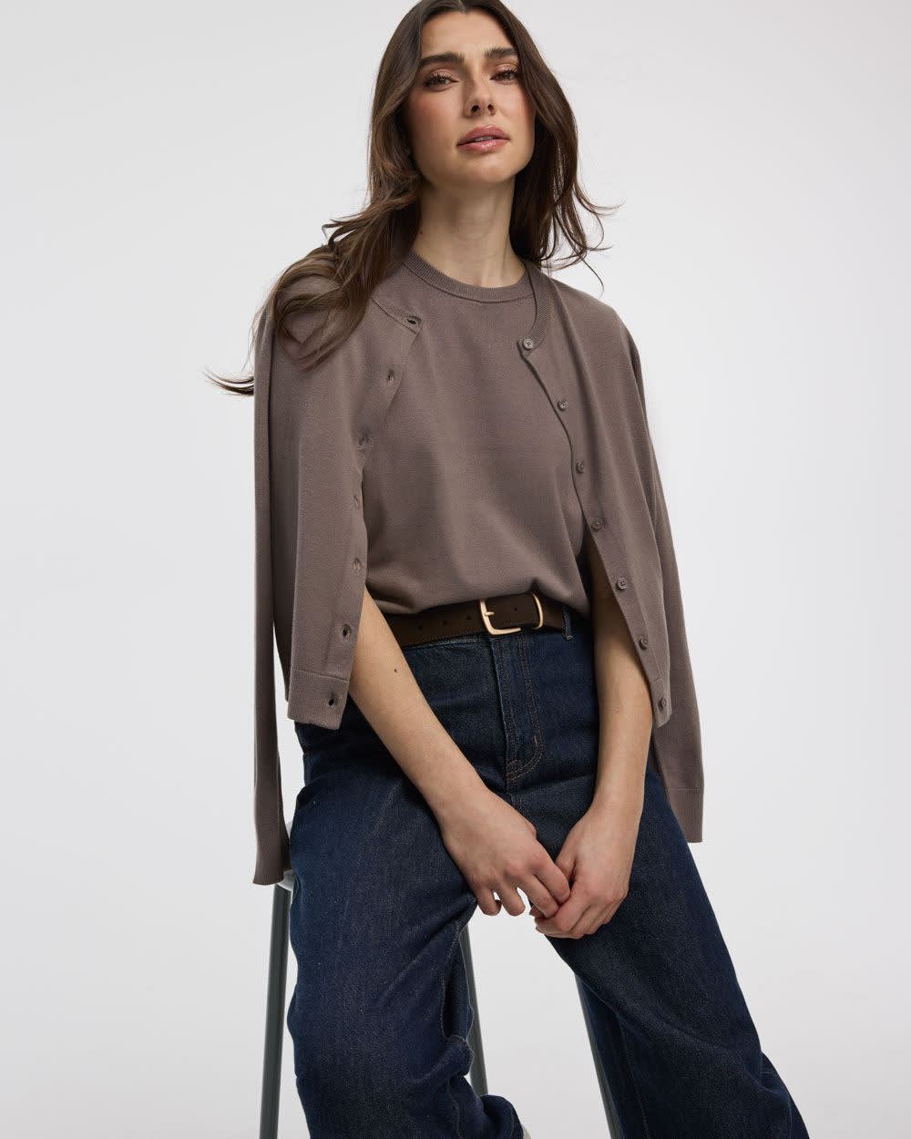 Crew-Neck Sweater Tee - R Essentials - Image 23