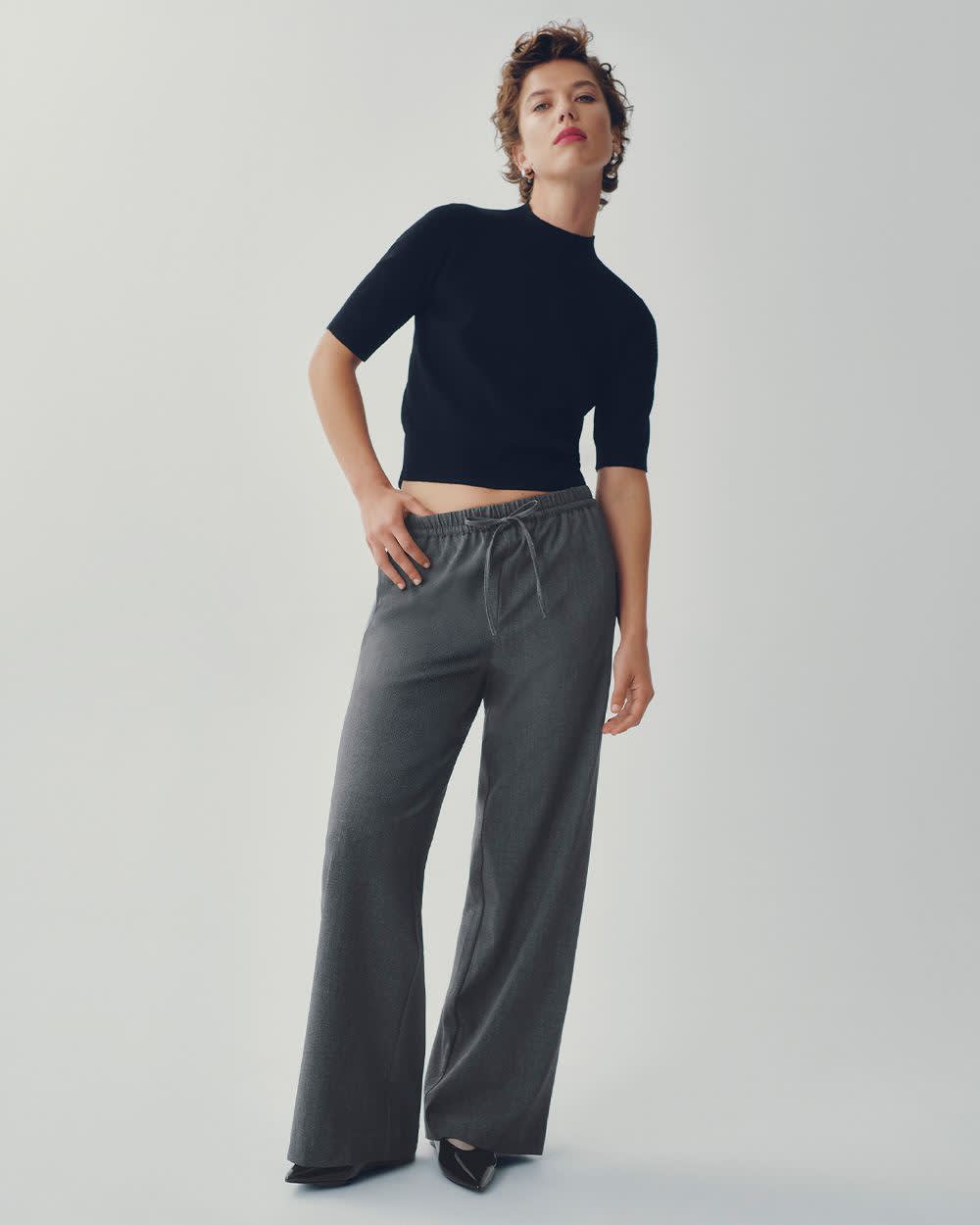 Wide-Leg High-Rise Pull-On Pant - The Timeless - Image 19