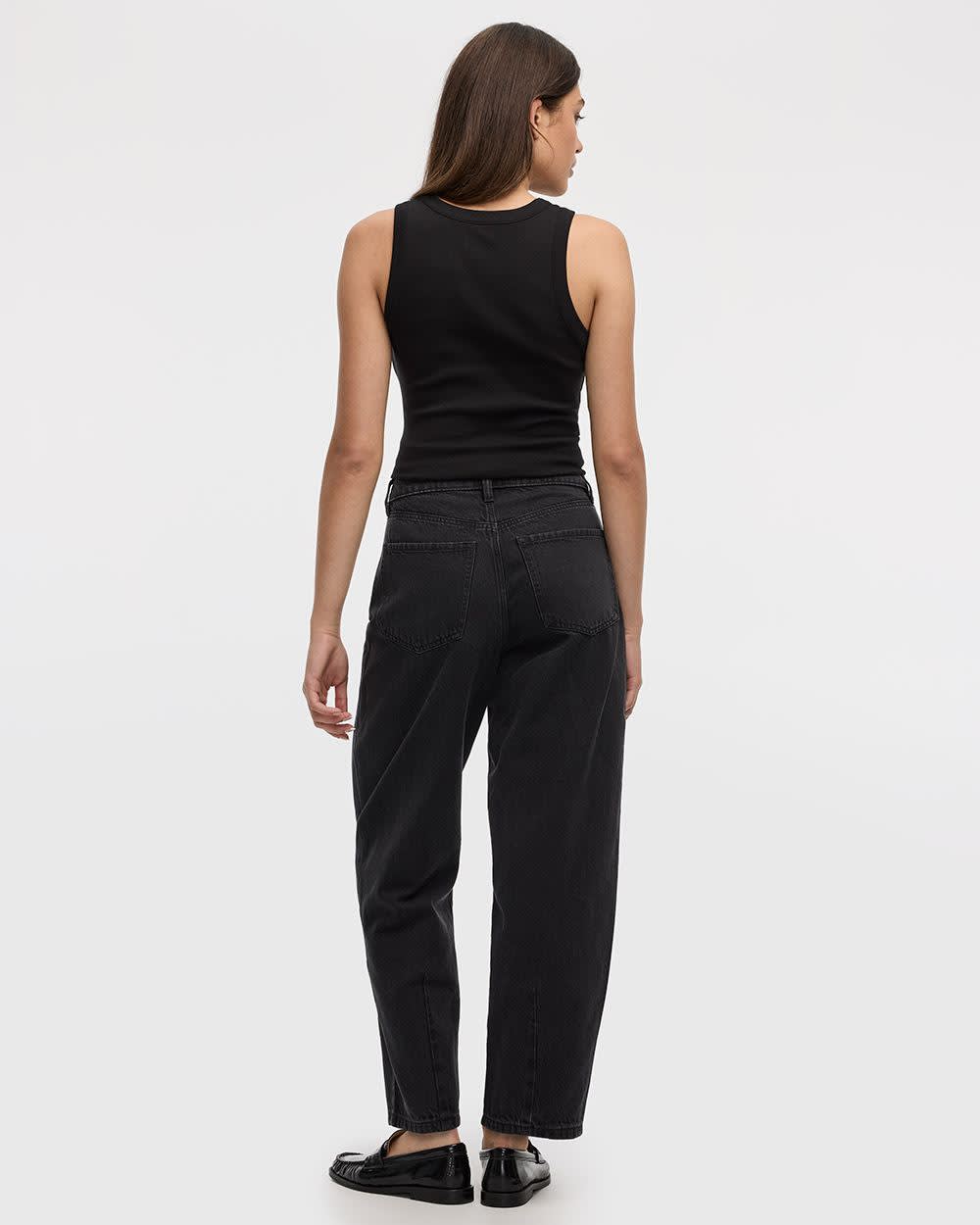 High-Rise Barrel Jeans - Image 2