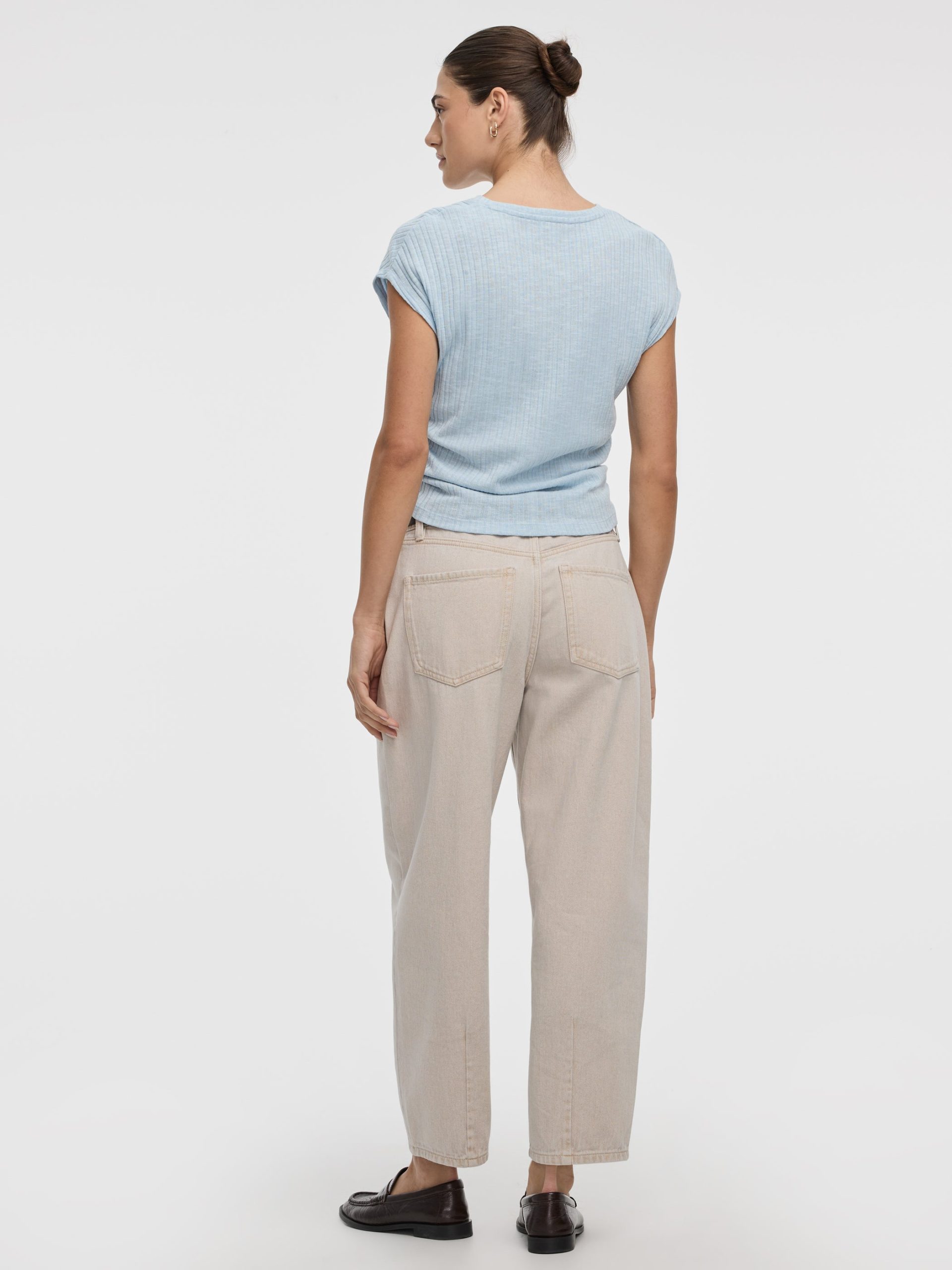 Extended-Sleeve Shirred Tee with Drawstrings - Image 15