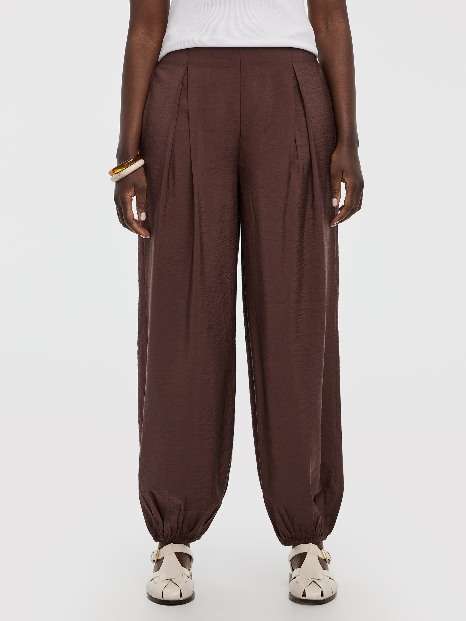 Balloon-Leg High-Rise Pull-On Pant - Image 7