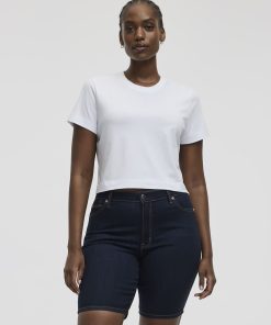 Mid-Rise Denim Bermuda
