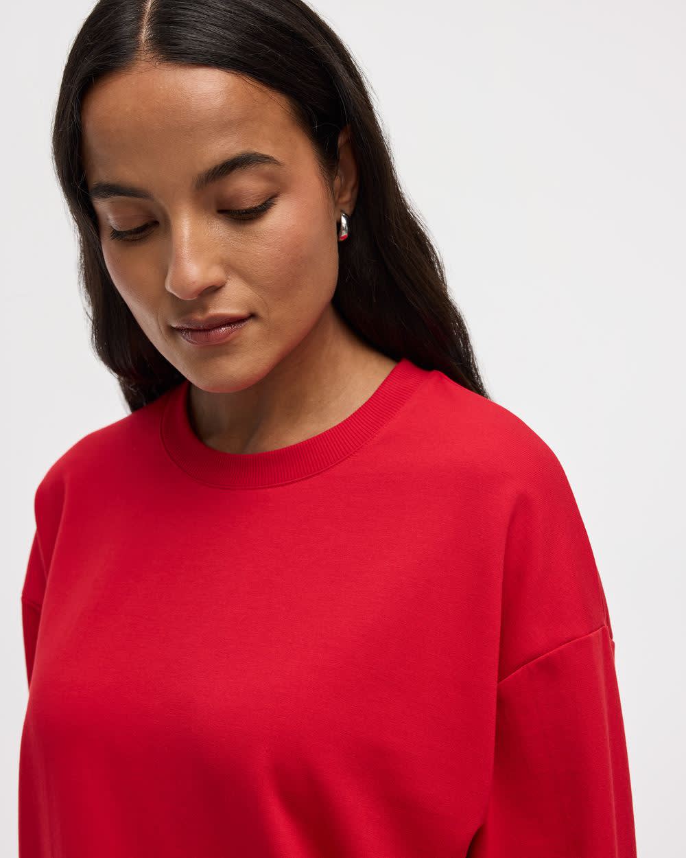 Long-Sleeve Crew-Neck Sweatshirt - R Essentials - Image 32