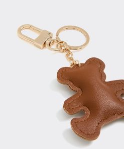 Faux Leather Bear Bag Charm
