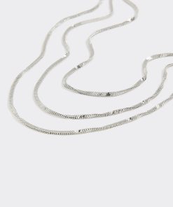Three-Layer Twisted Chain Necklace
