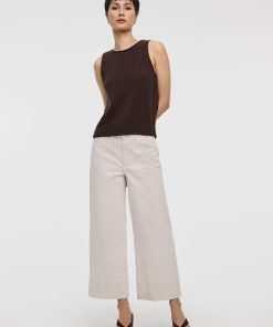 Straight-Leg High-Rise Cropped Mariner Pant