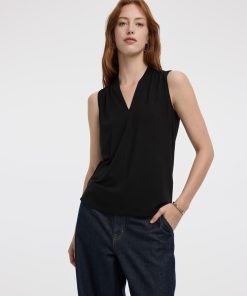 Sleeveless V-Neck Top