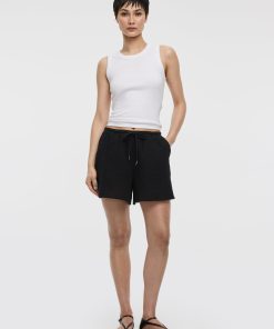 Waffled Cotton Shorts