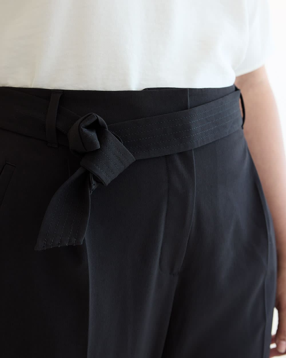 Tapered-Leg High-Rise Pant with Sash - Curvy Fit - The Timeless - Image 5
