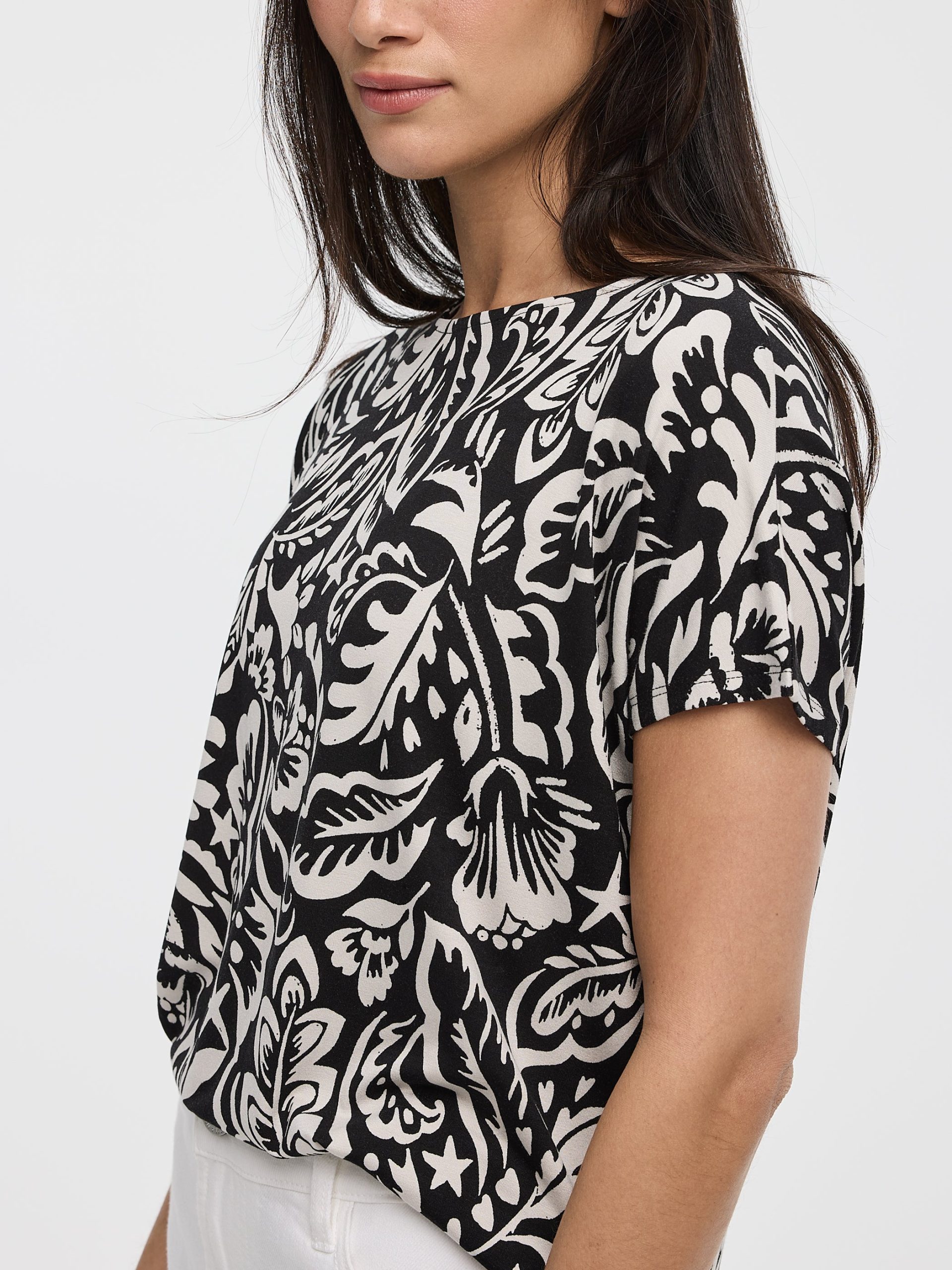Short-Dolman-Sleeve Boat-Neck T-Shirt - Image 18