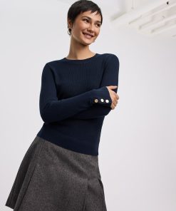 Long-Sleeve Crew-Neck Sweater