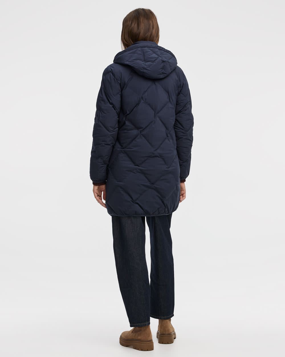 Long Hooded Puffer Jacket - Image 17