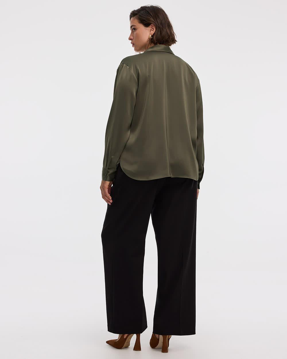Satin Long-Sleeve Shirt - Image 14