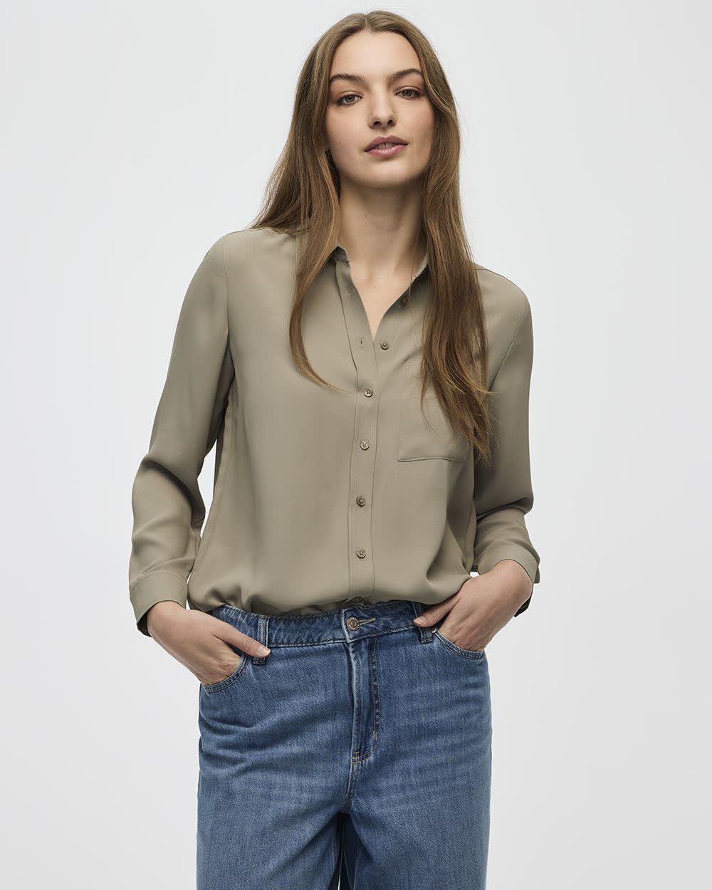 Long-Sleeve Blouse - R Essentials - Image 18