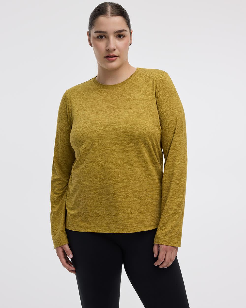 Long-Sleeve Crew-Neck T-Shirt - DRY-LUX (R) Hyba Essentials - Image 12