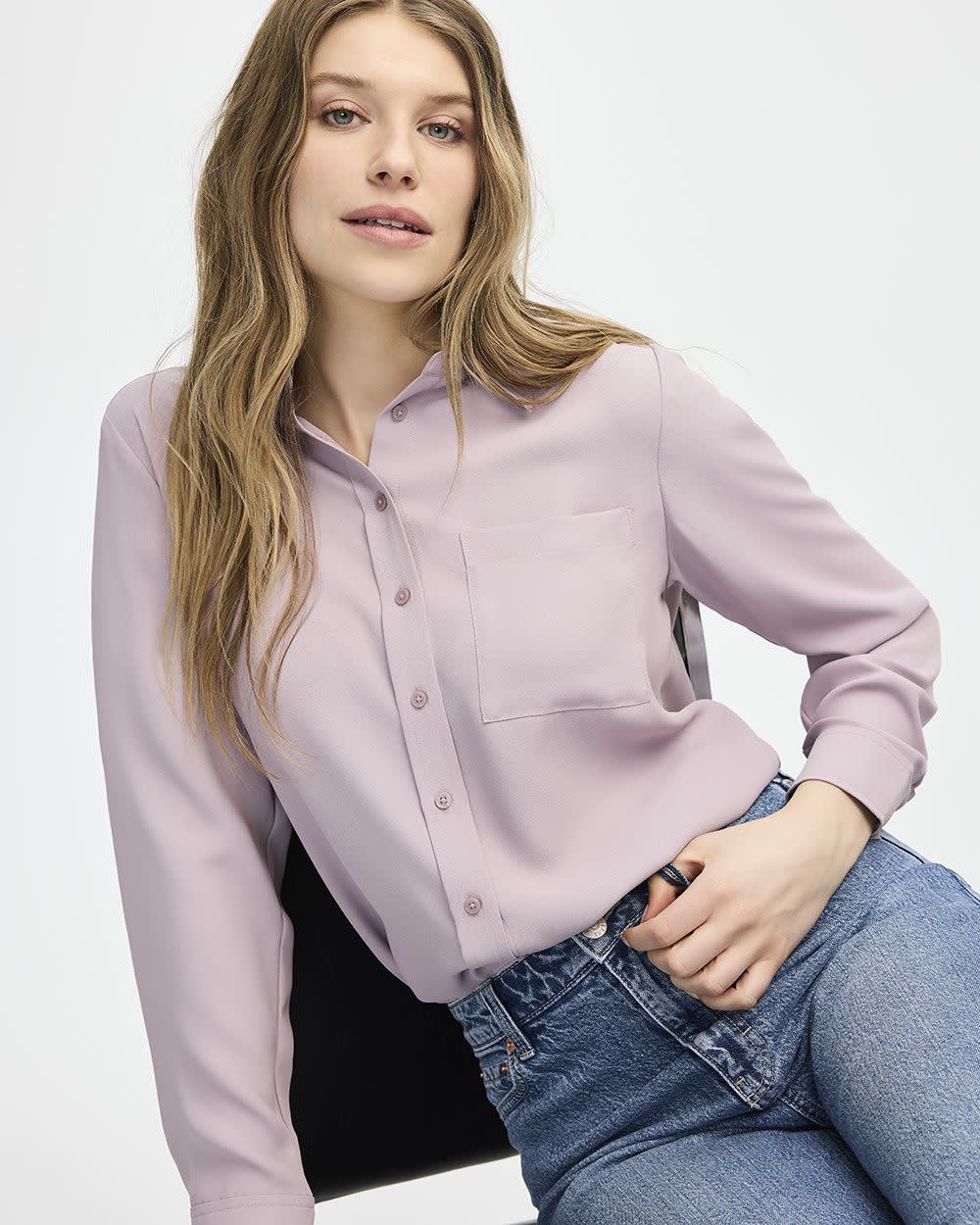 Long-Sleeve Blouse - R Essentials - Image 22