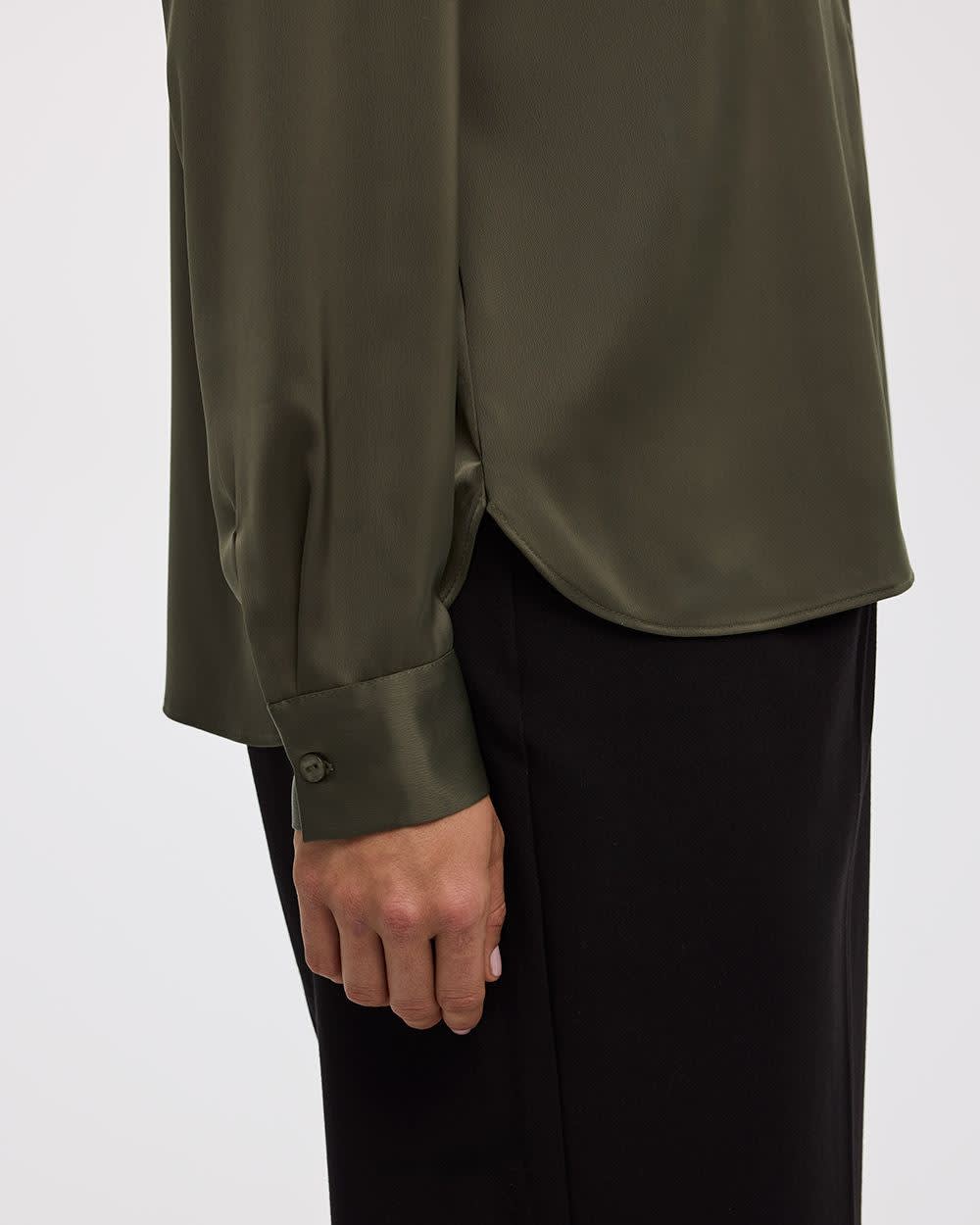 Satin Long-Sleeve Shirt - Image 17