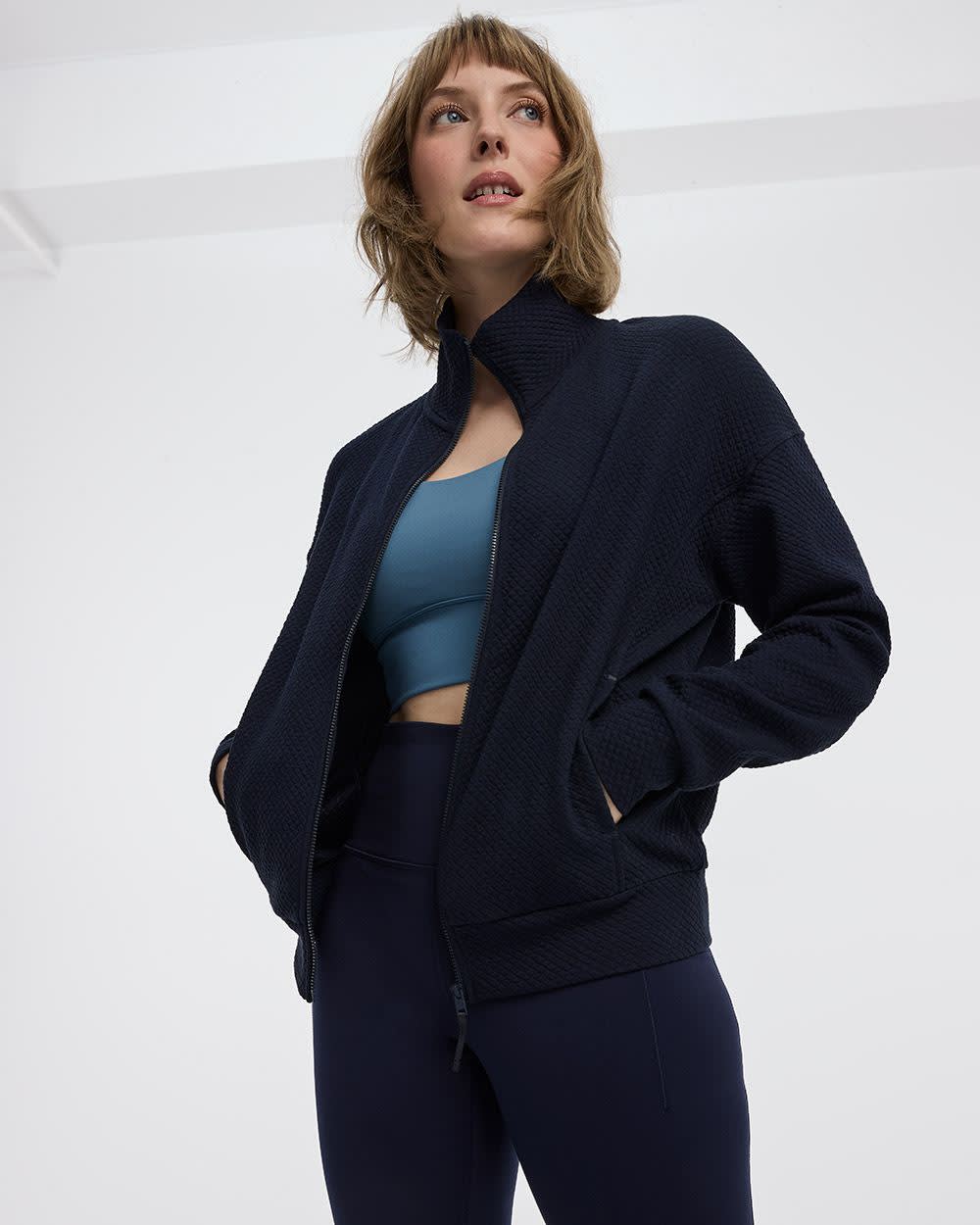 Textured-Jacquard Jacket - Hyba - Image 3