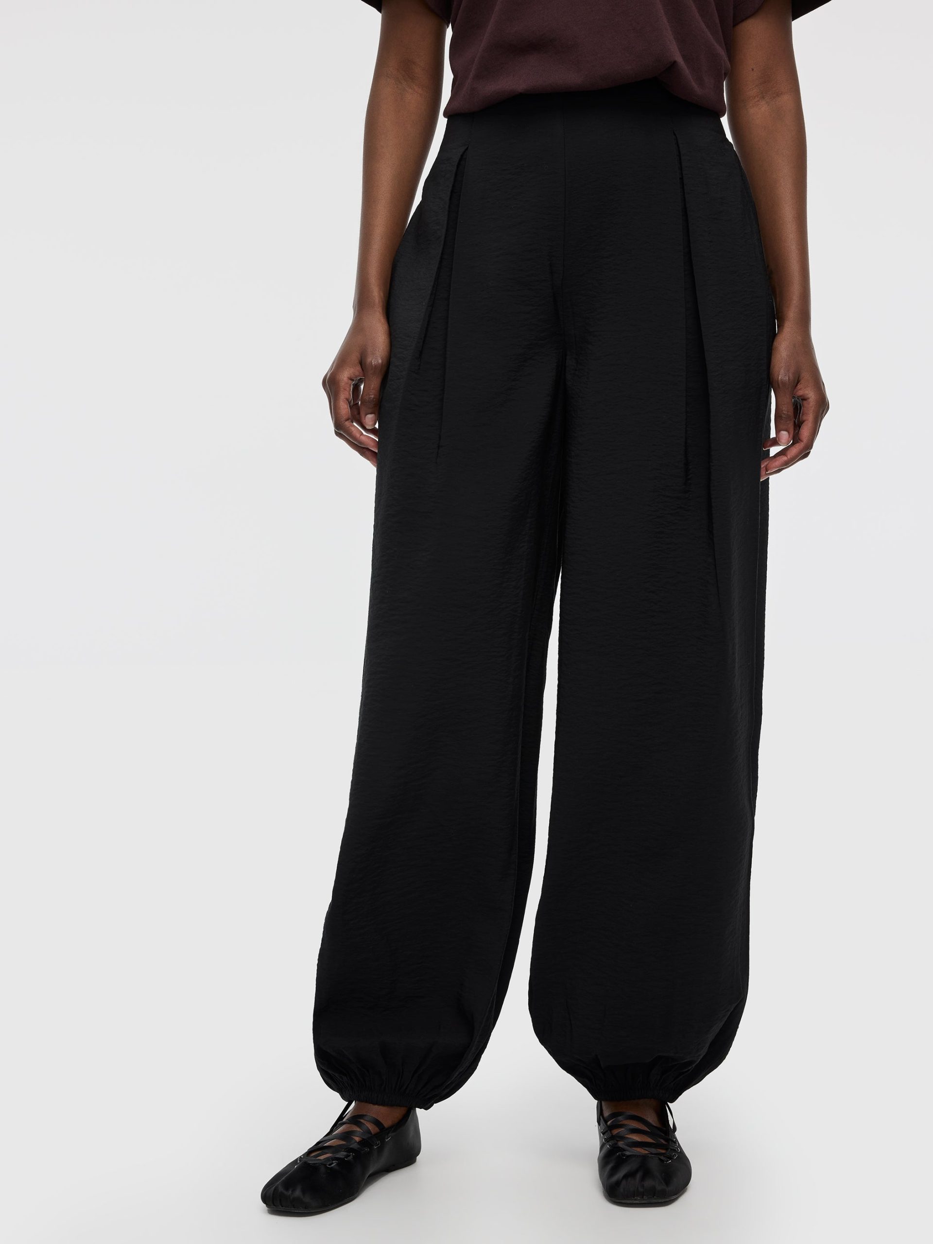 Balloon-Leg High-Rise Pull-On Pant - Image 2