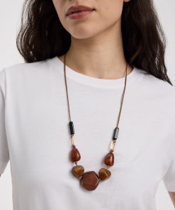 Long Cord Necklace with Beads