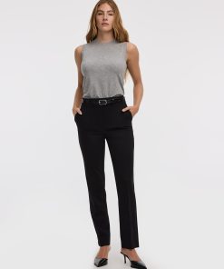 Straight-Leg High-Rise Pants - The Modern Stretch (R)