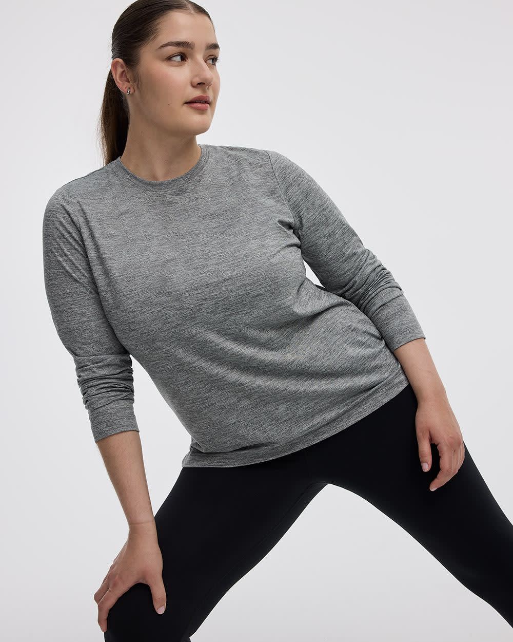 Long-Sleeve Crew-Neck T-Shirt - DRY-LUX (R) Hyba Essentials - Image 31