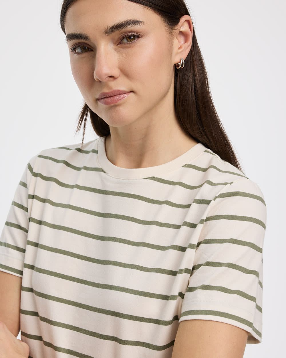 Boyfriend Crew-Neck Striped T-Shirt - R Essentials - Image 4