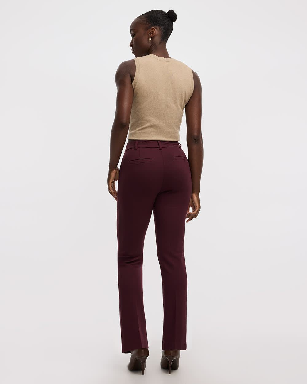 Straight-Leg High-Rise Pants - The Modern Stretch (R) - Image 11