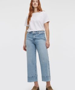 Straight-Leg High-Rise Cropped Mariner Jean