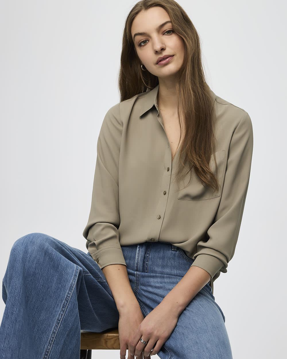 Long-Sleeve Blouse - R Essentials - Image 20
